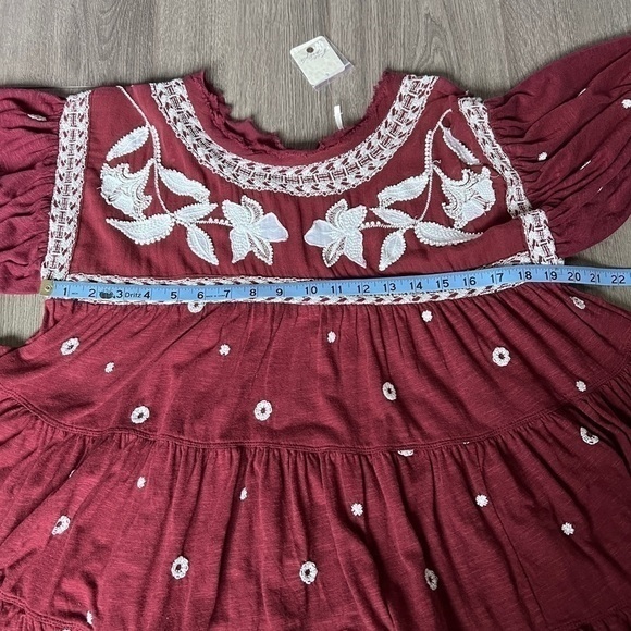 Free People Edie T-Shirt In Sweet Raisin Combo Size Small - Picture 8 of 12